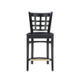thumbnail image 6 of Linon Neville 24" Wood Counter Stool Set, Black Finish, Indoor Use, Set of 2, 6 of 15