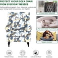 thumbnail image 3 of Wingback Chair Covers Pieces Stretch Printed Wing Back Chair Cover Sofa Slipcover Washable Wingback Armchair Slipcovers Furniture Protector with Elastic Bottom for Wingback Chairs, 3 of 7