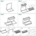thumbnail image 6 of Riousery Under Sink Organizers and Storage 2 Tier Sliding Pull-out Organizer for Bathroom Kitchen, 6 of 8