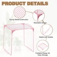 thumbnail image 3 of 2 Pcs Locker Shelf Organizer, Stackable Metal Storage Rack Organizer for Home Kitchen Office Gym Space Saving Utility Shelving, Purple/Pink, 3 of 6