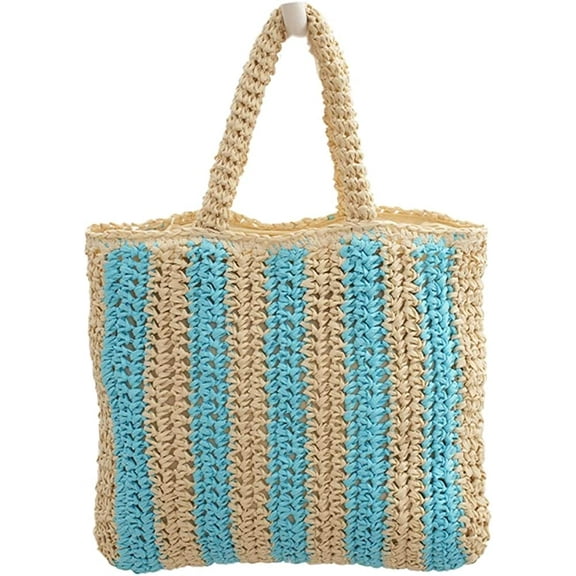 CoCopeaunts Round Straw Crossbody Bags for Women Small Handwoven Tote Bag Summer Beach Bag with Pearl Handle
