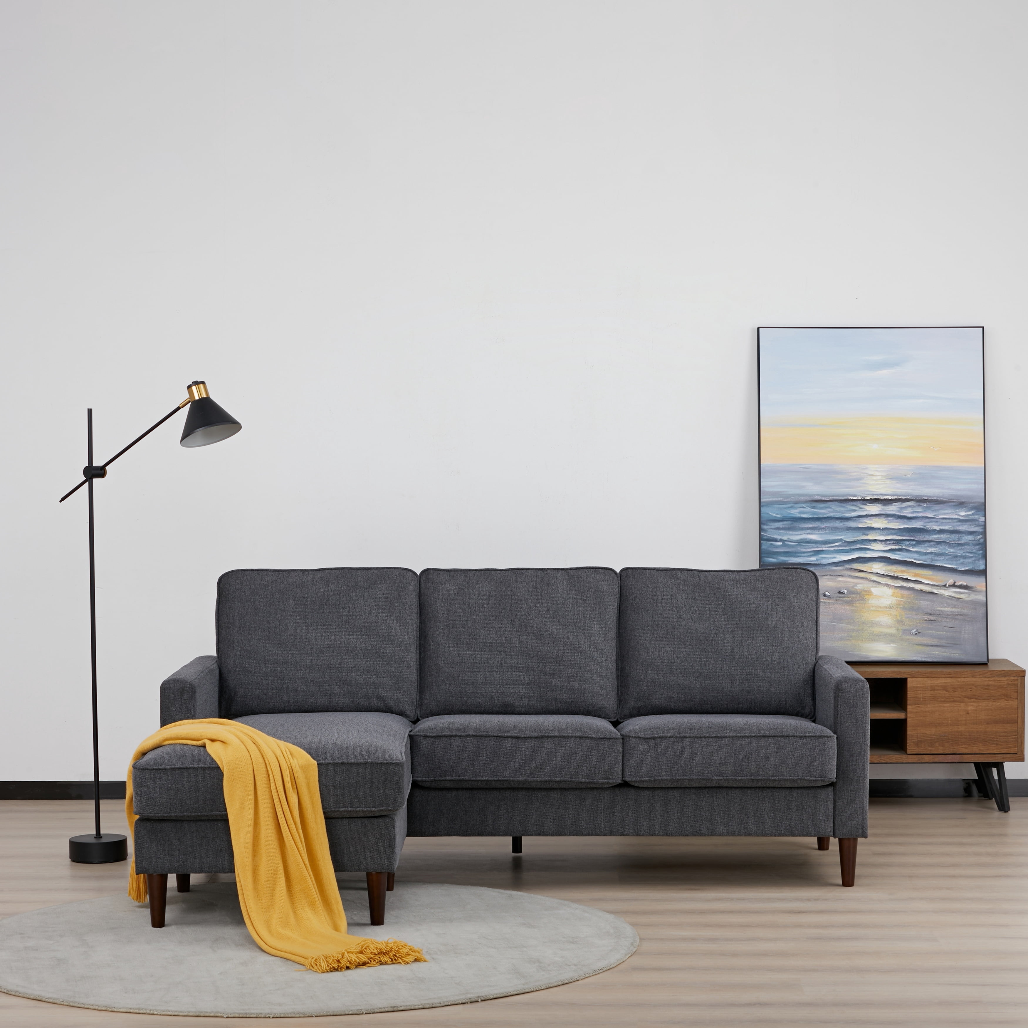 Artdeco Home - Rachel Sectional Sofa Dark Gray