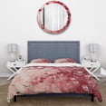 thumbnail image 3 of Designart "Cherry Orchard in Bloom IV" Cherry Bedding Covert Set - Floral Pink Traditional Bed Set With 2 Shams, 3 of 5