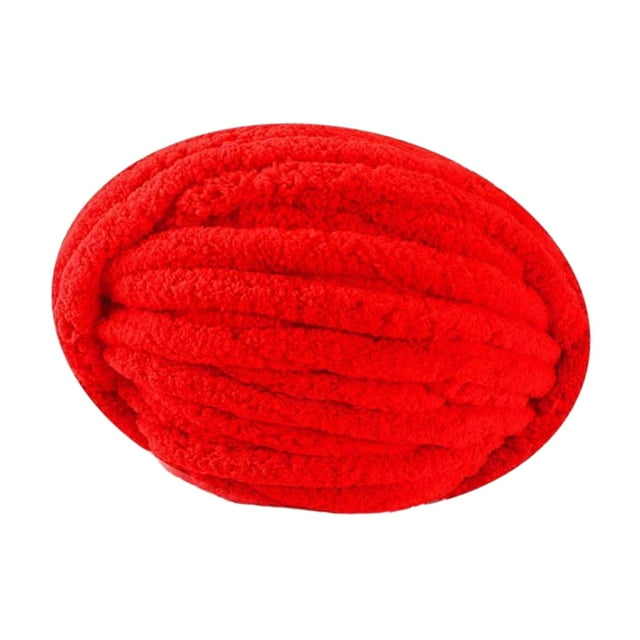 Fil Épais et Volumineux, Fil à Tricoter, Fil de Rembourrage en Polyester Doux pour Crochet, Poids Rouge