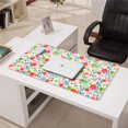 thumbnail image 3 of Long Mouse Pads for Desk,Pioneer Flower Floral Print Pattern Desk Mats on Top Of Desks, Desk Mouse Pad Extra Large with 3mm Non-Slip Base and Stitched Edge for Gaming,Office,Work,Home 31.5"x15.7", 3 of 6