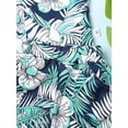 thumbnail image 7 of vastwit Little Kids Boys Hawaiian Outfits Floral Print Shirt Short Sleeve Top And Shorts Set Green 100/L, 7 of 7