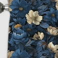 thumbnail image 3 of Designart "Midnight Floral Tapestry" Floral Blackout Curtain Panels, 3 of 4
