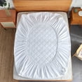 JML Quilted Fitted Mattress Pad Cover (Queen) Diamond Mattress
