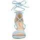 thumbnail image 2 of Sandalias Con Puntera Abierta Y Cordones Con Tacón Bajo Para Mujer Cielo azul 41, 2 of 6