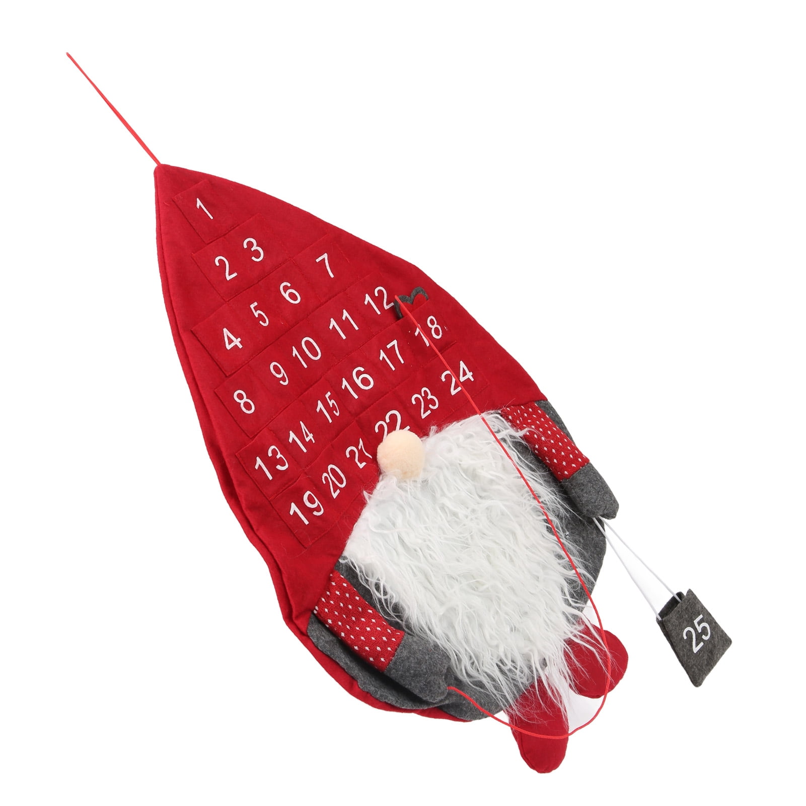 Calendrier de Noël, Coloré Multi-Usage Réutilisable Compte à Rebours de Noël Apparence Mignonne de Père Noël pour Décoration de Noël