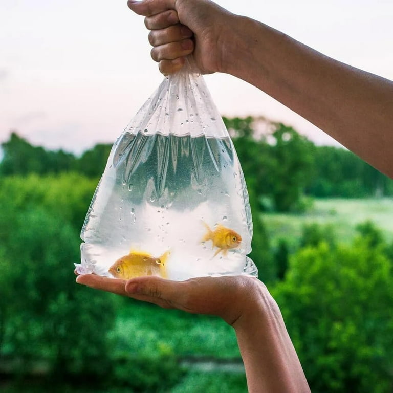 Clear Plastic Fish Bags 10 x 24, Pack of 1000 Large Fish Bags for  Transporting, 2 Mil Thick Poly & Plastic Packaging Bags, Durable Fish  Carrier Bag