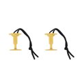 thumbnail image 1 of Naiovety Paquete de 2 enchufes Leah, mano de obra de seguridad, equipo deportivo, accesorios de Surf, hebilla para el cuerpo, cierre para tablas Deportes acuáticos Amarillo Naiovety OD027251-02, 1 of 6