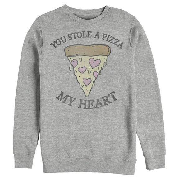Men's Lost Gods You Stole a Pizza My Heart Sweatshirt Athletic Heather Medium