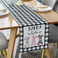 thumbnail image 2 of Easter Table Flag Bunny Eggs Gnome Plaid Tablecloth Table Runner, 2 of 9