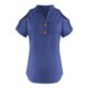 thumbnail image 4 of Loose Off The Shoulder Tops For Women Color Sólido Cuello en V Linen Feel Camiseta de Manga Corta, Tops de Lino para Mujeres Loose Fit Verano, 4 of 8