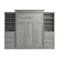 thumbnail image 5 of Bestar Versatile Engineered Wood Queen Murphy Bed & 2 Organizers/Drawers - Gray, 5 of 12