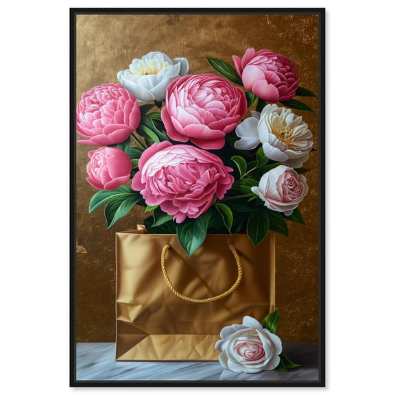 Petals of the Cosmos Canvas Pink Pop Wall Art by Art Remedy, Black Frame, 10" x 15"