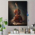 thumbnail image 4 of Vintage Cello Still Life Oil Canvas Art, Perfect for Living Room, Study, Music Room, Office, Hallway Decor, 4 of 8