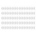thumbnail image 1 of Collar Support Sticker, Compact Size Transparent Color 100PCS Shirt Collar Stays Self Adhesive  for Daily Office Use, 1 of 8