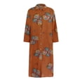 thumbnail image 4 of PVCS Chemise Habillée pour Femmes Jupe Longue Manches Longues Poche Automne Printemps Col Chemise, 4 of 9