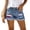 02-Blue, variant on American Flag Jean Shorts Womens High Waisted 1776 Ripped Frayed Hem Stars Stripes Casual Summer Jeans with Pockets L