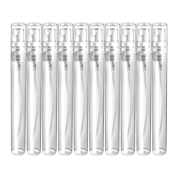 ACDANC Spray 10 Pack 10Ml Plastic Spray Mist Refillable Perfume Perfume Atomizer Small Empty Sample Containers Travel