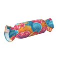thumbnail image 3 of Candy Pillow With Pillow Core 24.6×9.8in Durable Cord Opening And Closing Design Waterproof And Easy To Install Rosybrown Tie-Dye Background Vibrant Colors, 3 of 8
