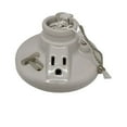 thumbnail image 7 of HIBIBUD Porcelain Light Socket with Outlet and Pull Chain Light Fixture,Light Bulb Socket,Medium Base,Grounded Plug,Indoor Lighting,Mount on 3-1/4” or 4” Box,UL Listed,White, 7 of 7