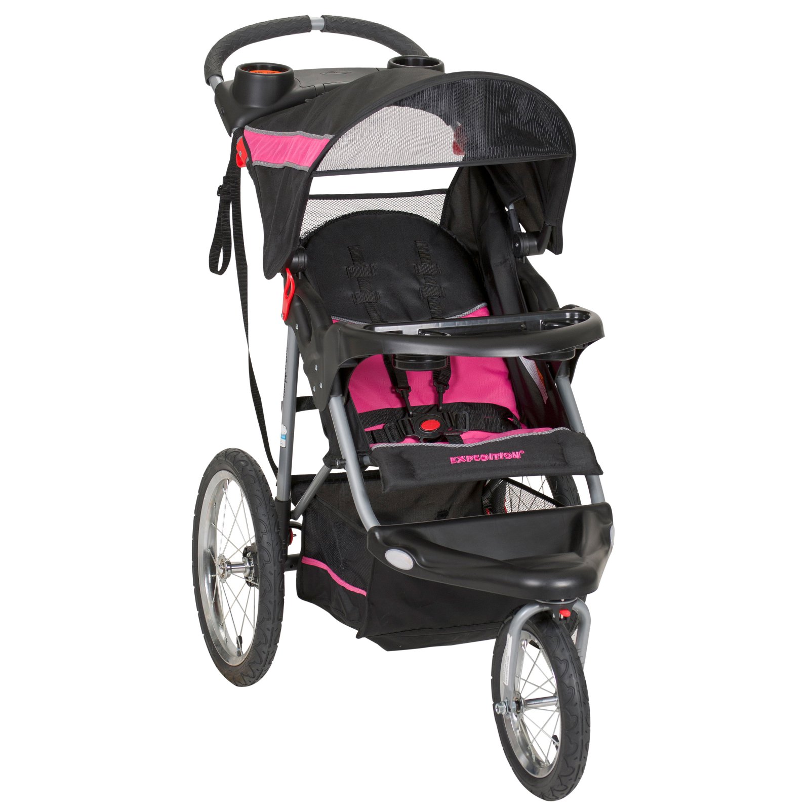 Baby Jogger Stroller City Compact Single Bubble Gum All Terrain Travel