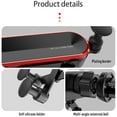 thumbnail image 4 of Mobile Phone Holder For Car, Gravity Air Vent Universal Car Mobile Phone Holder Holder Accessories Ventilation Grille Smartphone Holder Universal Holder One-Hand Operation (Silver), 4 of 7