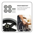 thumbnail image 3 of YSNOOWE Roue avant de Fauteuil Roulant Universelle Antidérapante Résistante à l'Usure PVC 4Ensemble, 3 of 8