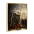 thumbnail image 3 of Stupell Industries Solemn Memory Eagle & Roses Gold Framed Floater Canvas Wall Art design by Kelley Parker, 31 x 25, 3 of 9