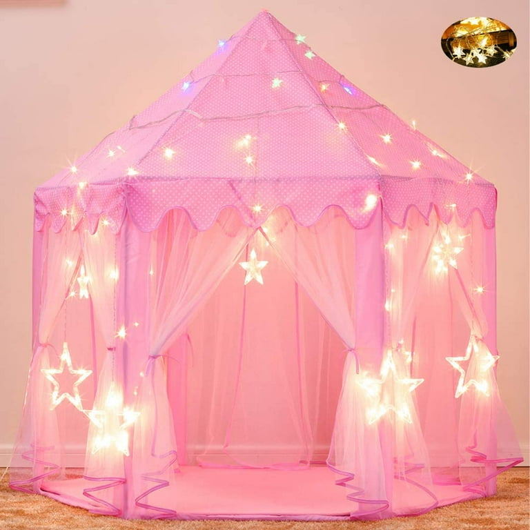 GIXUSIL Castle Play Tent Little Girls Princess Tent Toy for