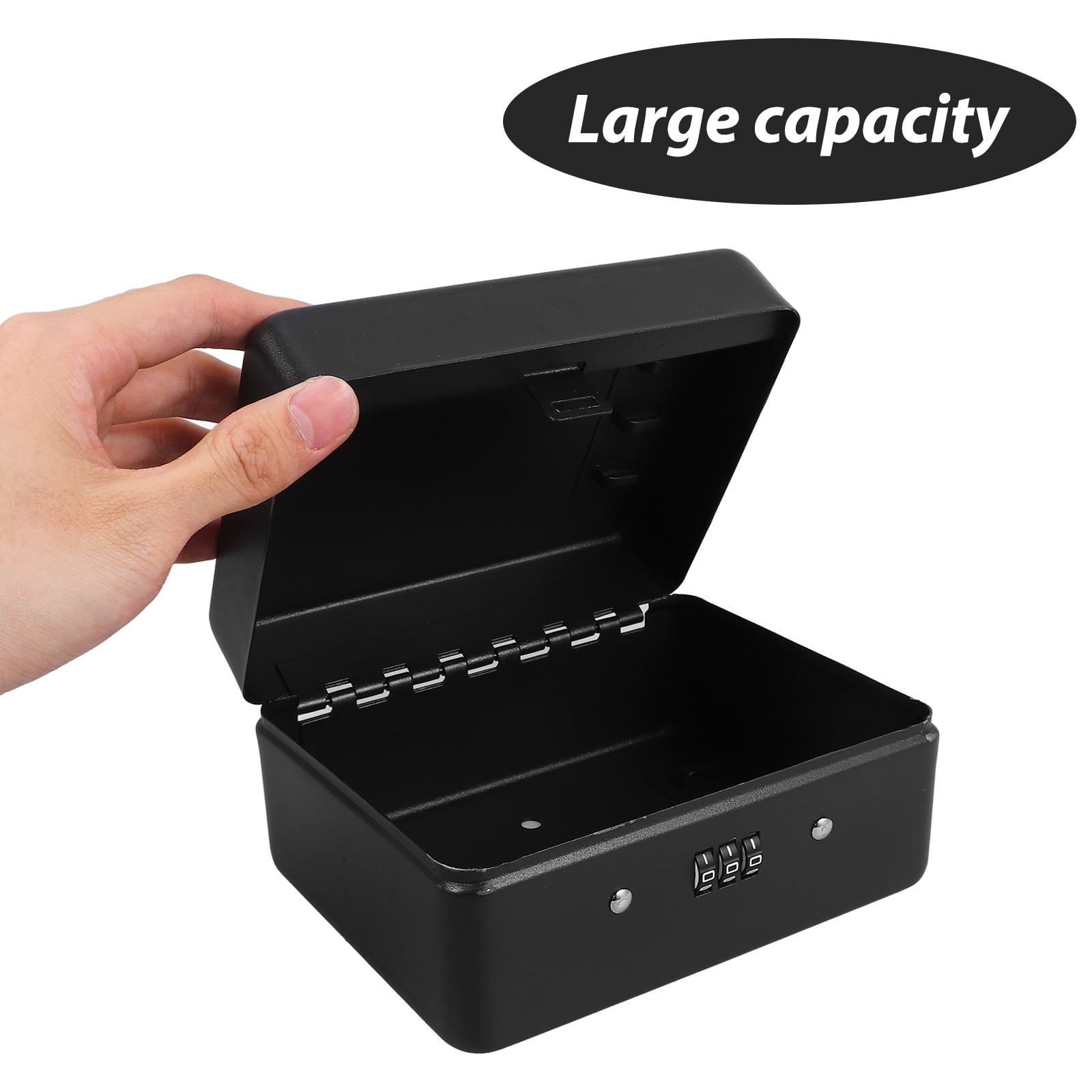 Large Capacity Black Wall-Mounted Key Storage Box for Home - Stylish and Organizer