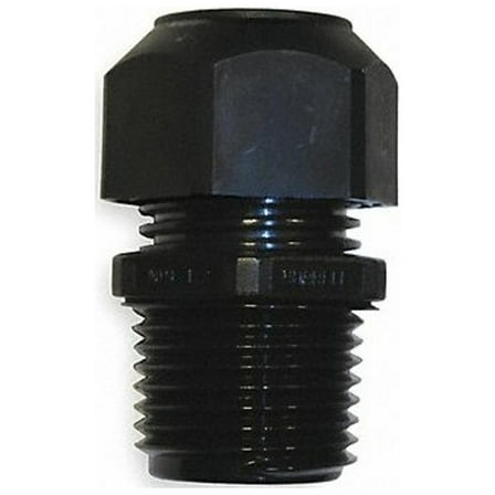 Hubbell Wiring Device-Kellems Cable Connector,1/2 in.,Straight,Black SHC2023CR