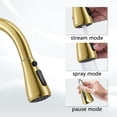 thumbnail image 6 of Kitchen Faucets, Kitchen Faucets with Pull Down Sprayer, High Arc Single Handle Stainless Steel Sink Faucets 1 Holes, Kitchen Sink Faucets for Farmhouse Camper Laundry Rv Bar, 6 of 10
