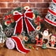 thumbnail image 5 of Xihbxyly Cinta Navideña de Terciopelo, Roja Brillante con Purpurina Dorada, con Alambre, Ideal para Envolver Regalos Navideños y Decorar Árboles de Navidad. Versátil para Bodas y Fiestas. 2 M de Larg, 5 of 7