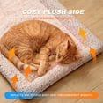 thumbnail image 2 of HeariCro Cat & Small Dog Cooling Mat, Reversible Self-Warming Bed, Plush Fleece & Ice Silk, 18 x 24 in, 2 of 8