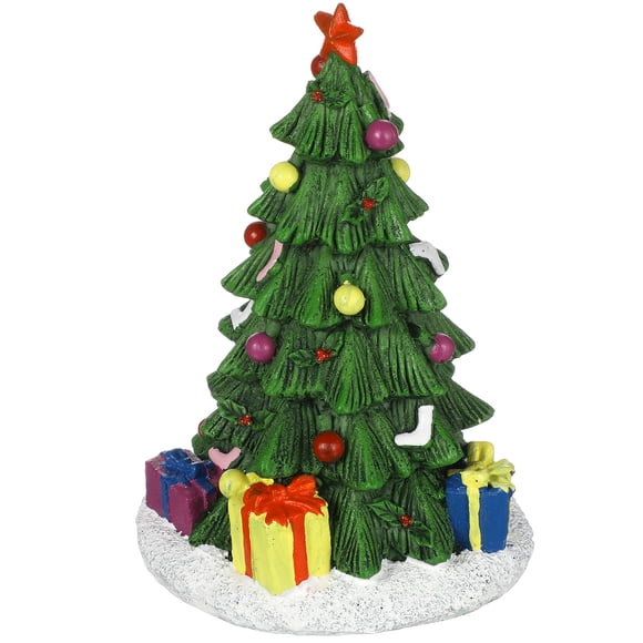 Desktop Aquarium Decor Resin Fish Tank Decor Decorative Aquarium Xmas Tree Fish Tank Accessory