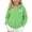 Mint Green, variant on DJDLJWCJ Girls Zip Up Hoodie Fleece Lined Winter Warm Hoodies Solid Color Casual Jacket Hot Pink Size 5T