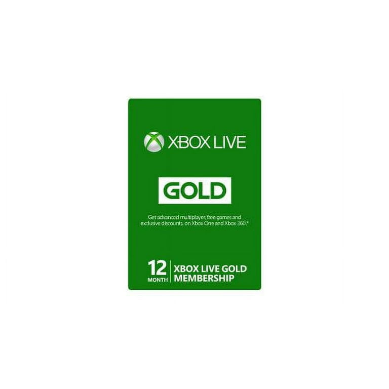  Xbox LIVE 12 Month Gold Membership Card : Video Games