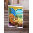 thumbnail image 2 of French Bulldog at the beach cottage Greeting Cards and Envelopes Pack of 8, 2 of 2