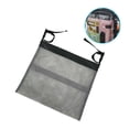 thumbnail image 4 of Bolsa de cochecito Organizador de silla de ruedas colgante Bolsa de almacenamiento de carrito de andador con cremallera de nailon, gris Scienceny HA004829-02, 4 of 7