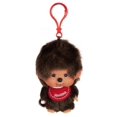 thumbnail image 1 of Llavero Monchhichi 13 cm Niño con Babero Rojo de Peluche, 1 of 4