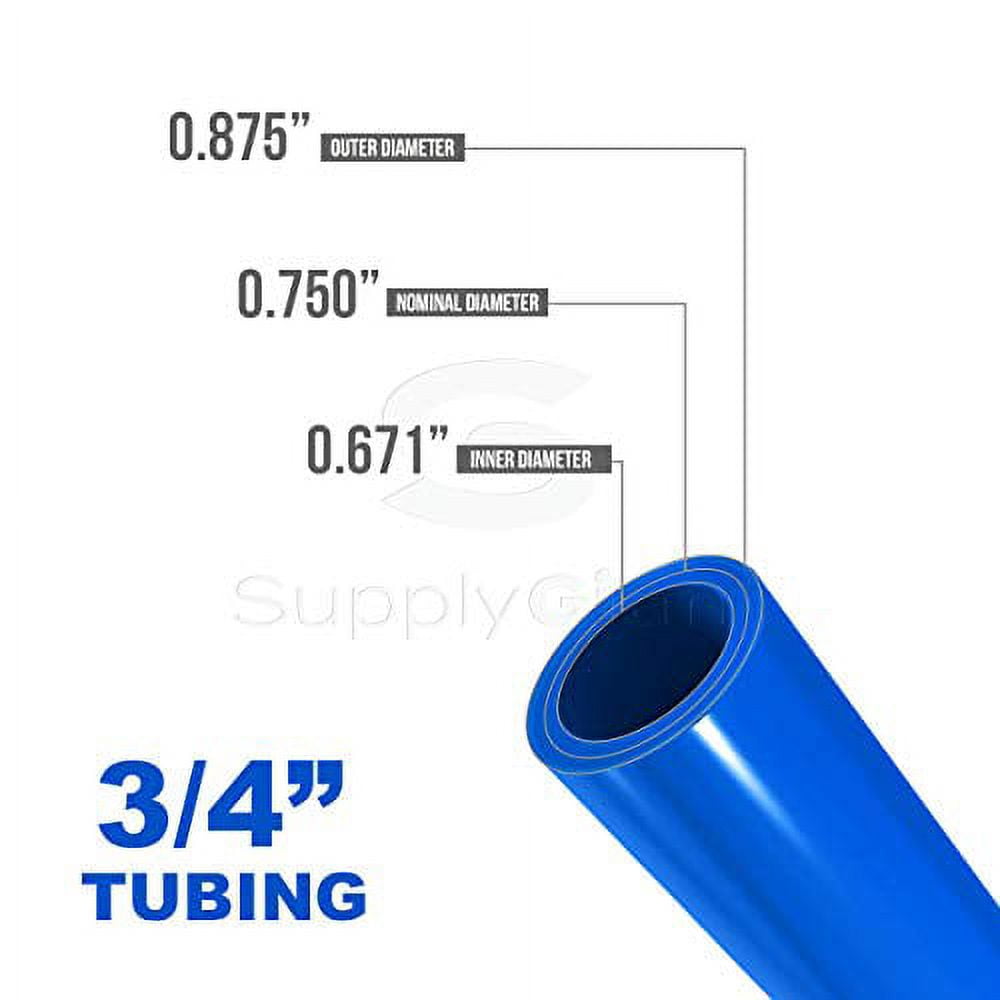 Supply Giant PFW-B34100 Pex Tubing, Potable Water Blue, 3/4" x 100' (30.5m)