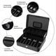 thumbnail image 3 of Metal Cash Register with Key Lock-Portable Money Organizer Box White, 3 of 5