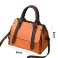 thumbnail image 2 of New fashion handbag faux leather retro large-capacity shoulder crossbody bag - claybank, 2 of 5
