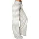 thumbnail image 4 of Sonducket Pantalones de yoga de pierna ancha con cordón de cintura elástica estampado a rayas para mujer Prendas para la parte inferior del cuerpo Gris L Sonducket AP001985-03, 4 of 6