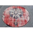 thumbnail image 3 of Round Rug, Turkish Rug, 6.4x6.4 ft, Circle Rug, Vintage Rug, Area Rug, Oriental Rug,Organic Rug, Handmade Rug, Decorative Rug, Wool Rug 5609, 3 of 10