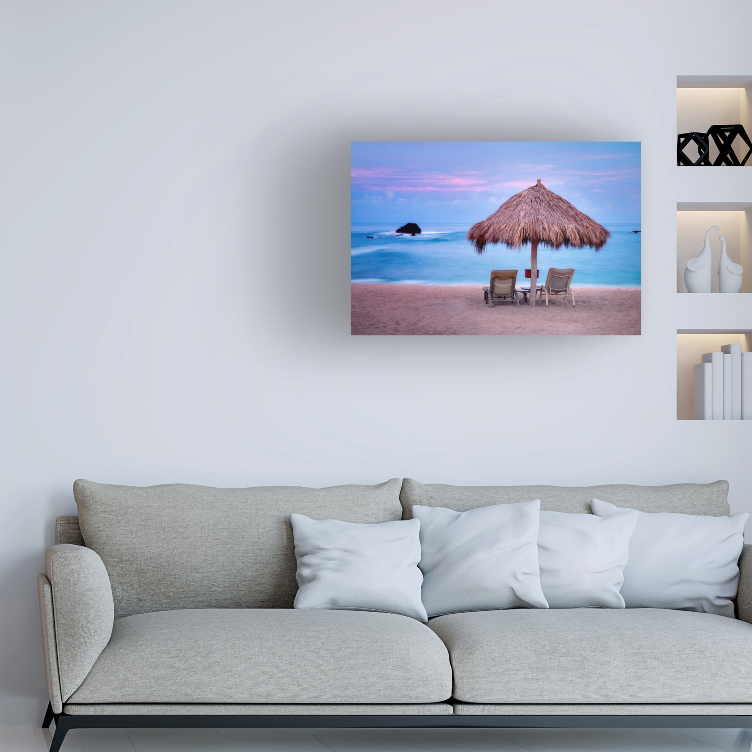 Dennis Frates 'Beach Chair 7' Canvas Art